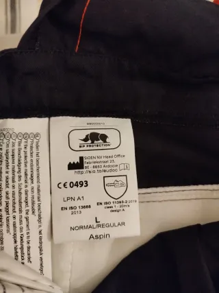 Peto anticorte SIP Protection Negro/Naranja