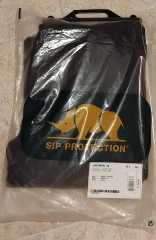 Peto anticorte SIP Protection Negro/Naranja