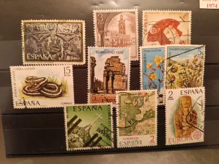 250 Sellos España 60s-90s Usados