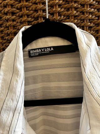 Camisa Bimba y Lola Rayas Blancas y negras