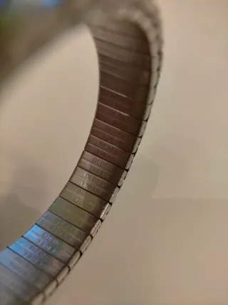 Pulsera elástica Bebel acero y oro