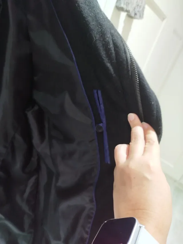 Abrigo paño Cedarwood State negro