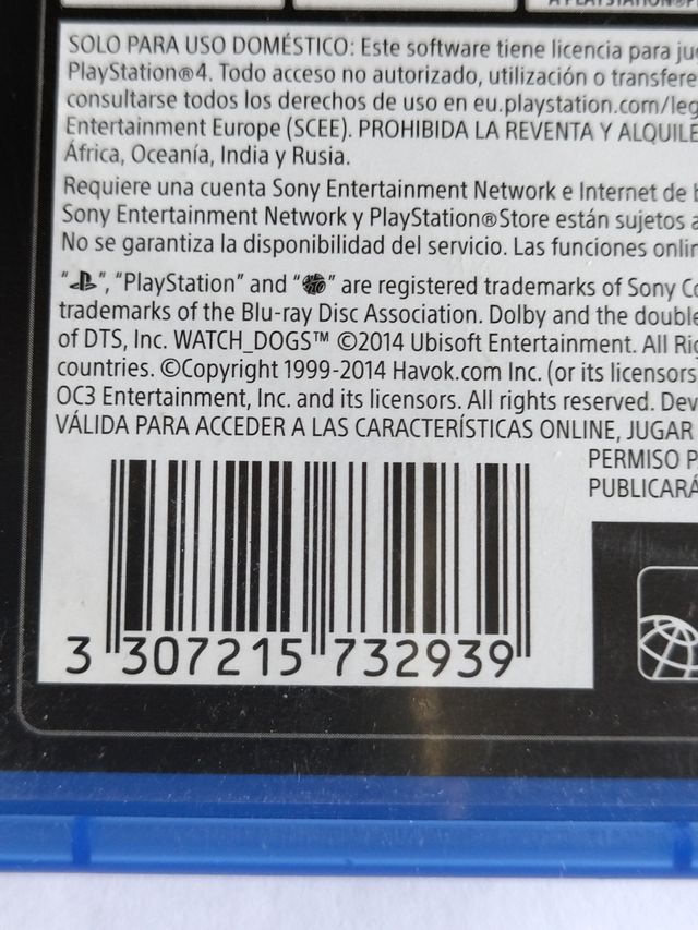 Watch Dogs PS4 (PlayStation 4) Ubisoft