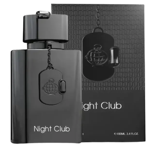 Perfume Night Club Negro y Plateado