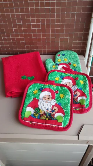 Set cucina Natale Babbo Natale