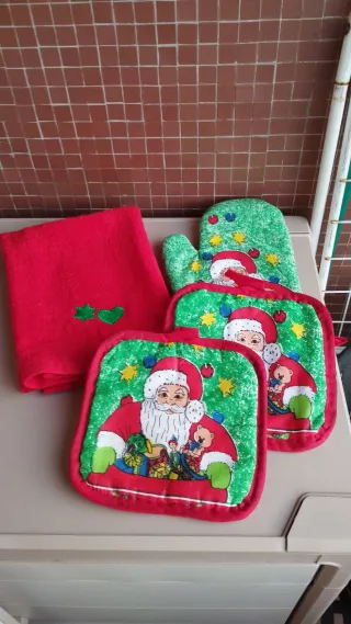 Set cucina Natale Babbo Natale