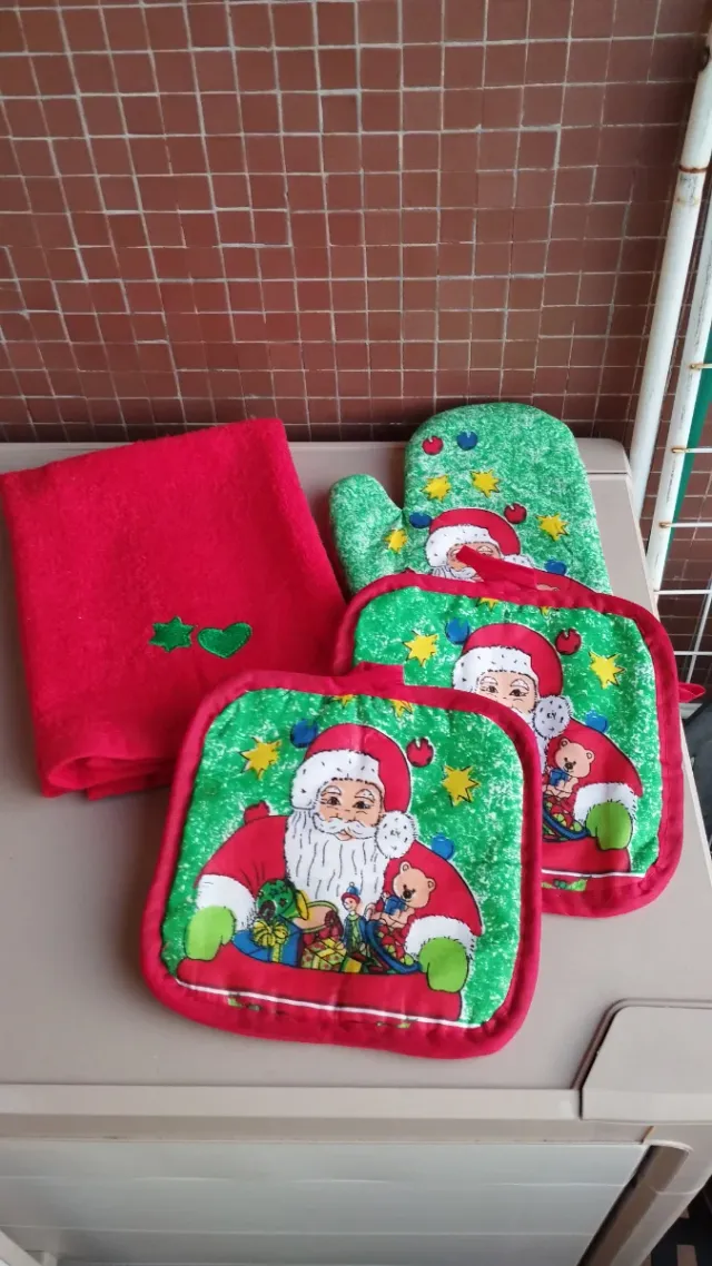 Set cucina Natale Babbo Natale