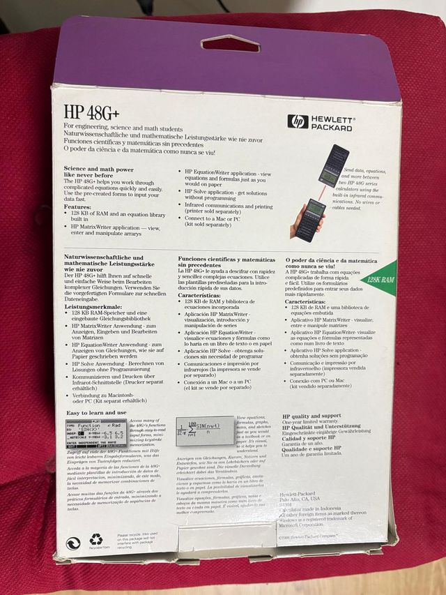 Calculadora Científica Hewlett Packard 48G+ 128KB