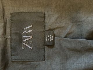 Abrigo largo gris Zara