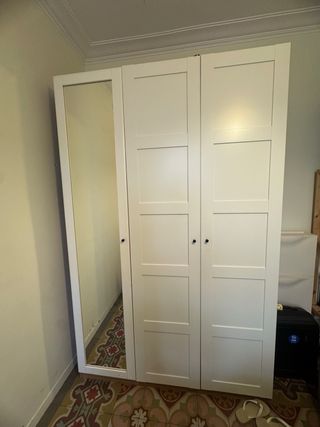 Guardaroba PAX Ikea bianco con specchio
