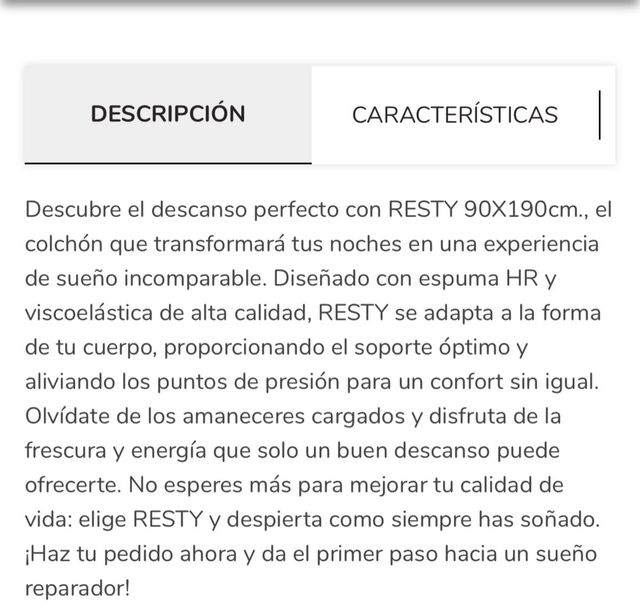 Materasso Viscoelastico Somnalis 90x190cm REF. P3