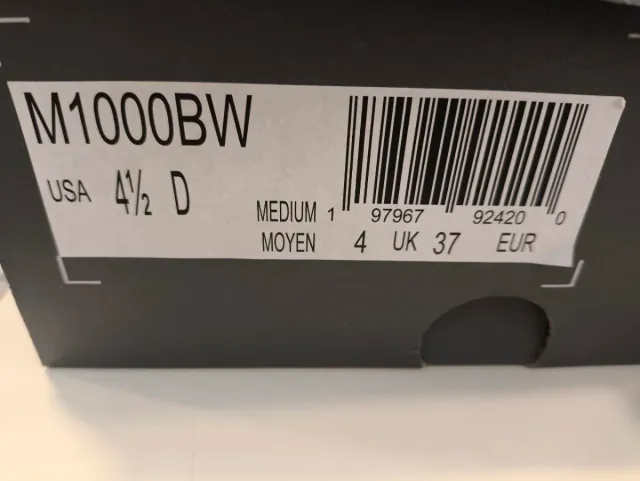 New Balance 1000 Talla 37 Gris/Blanco