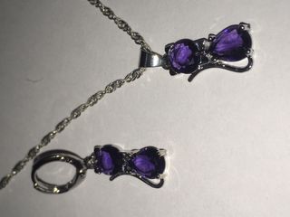 Collar y pendientes gatos