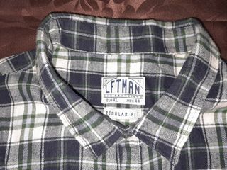 Camisa hombre de cuadros de algodón