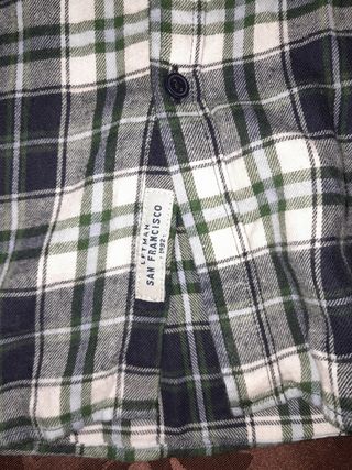Camisa hombre de cuadros de algodón