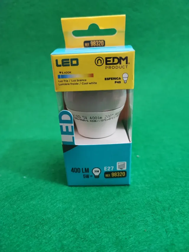 Bombilla LED EDM Esférica P45 5W
