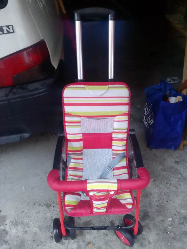 Carro para mascota multicolor