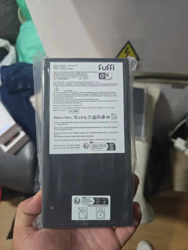 3 x Fuffi Móvil Negro/Gris