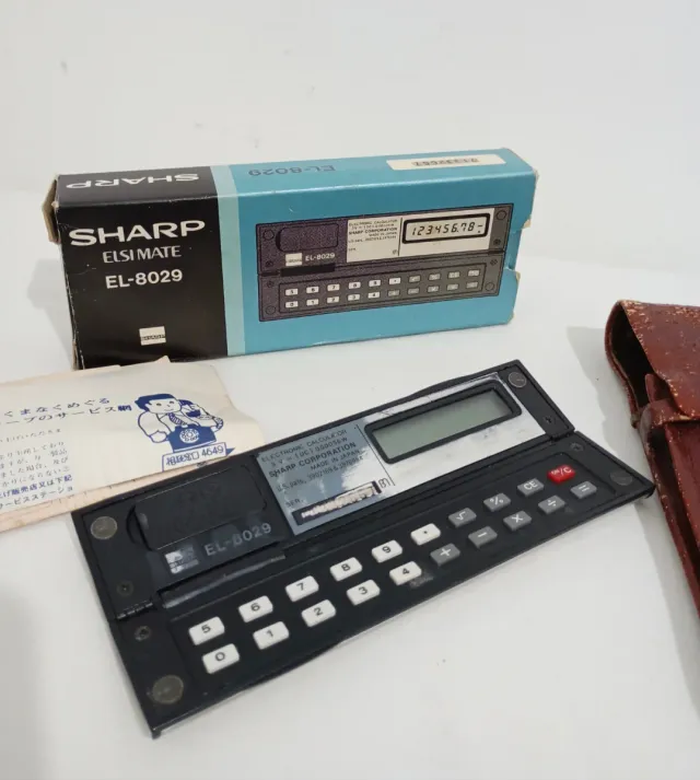 Calculadora Sharp Vintage EL-8029 Colección