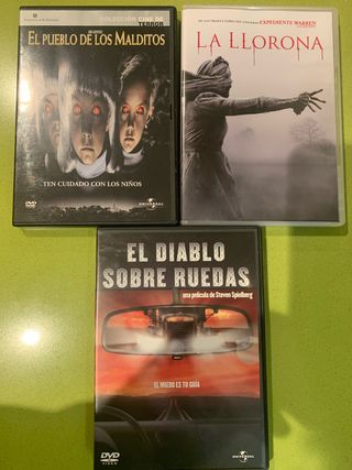 3 Películas de Terror en DVD (Español)