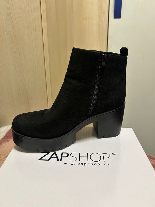 Botas tacón ZapShop negras talla 41
