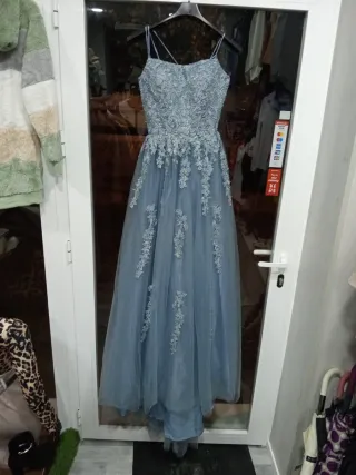 Vestido de fiesta azul para boda