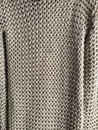 Jersey vestido largo beige