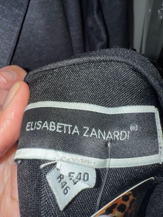 Vestido fiesta lentejuelas negro Zanardi T40