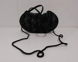 Bolso de fiesta lentejuelas negro