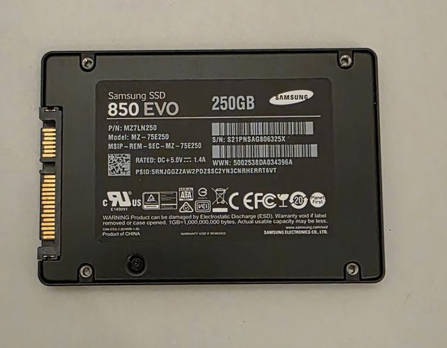 Disco SSD Samsung 850 Evo 250GB
