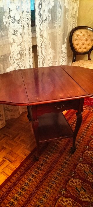 Mesa camarera madera abatible