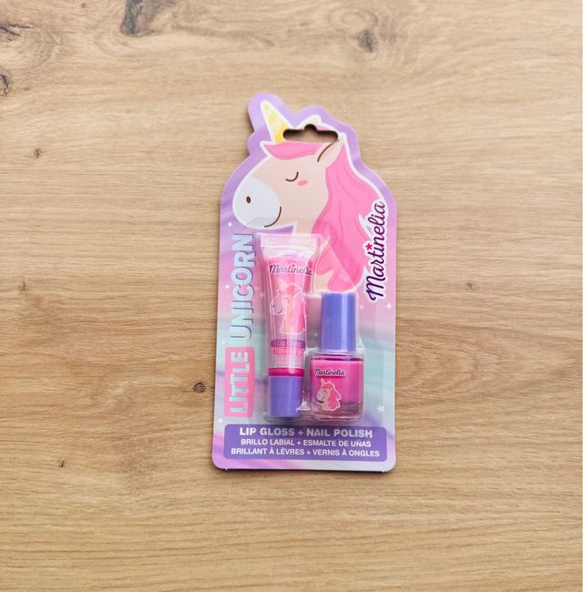 Kit pintauñas y gloss unicornio Martinelia