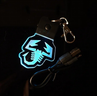 Llavero LED Abarth Escorpion Logo - Multicolor