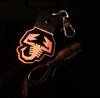Llavero LED Abarth Escorpion Logo - Multicolor