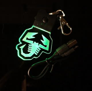 Llavero LED Abarth Escorpion Logo - Multicolor