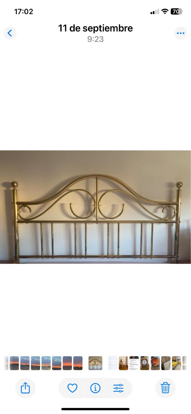 Cabecero de latón 1,60 m