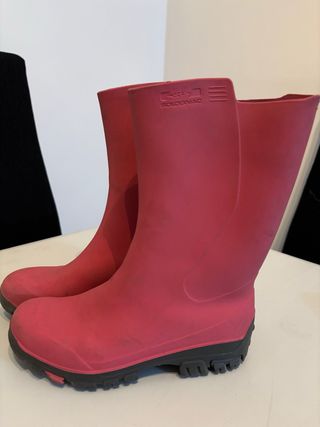 Botas de agua SOLOGNAC niña rosas