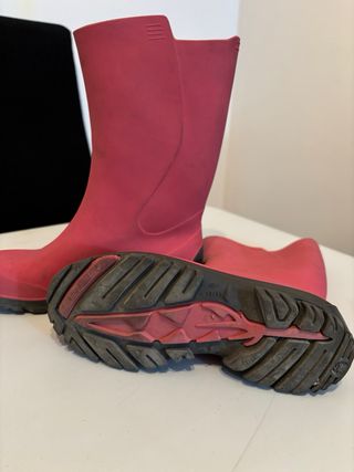 Botas de agua SOLOGNAC niña rosas