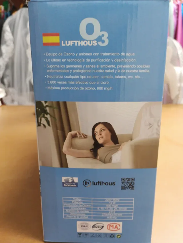 Máquina de ozono Lufthous O3