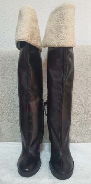 Botas Zara altas con borreguito