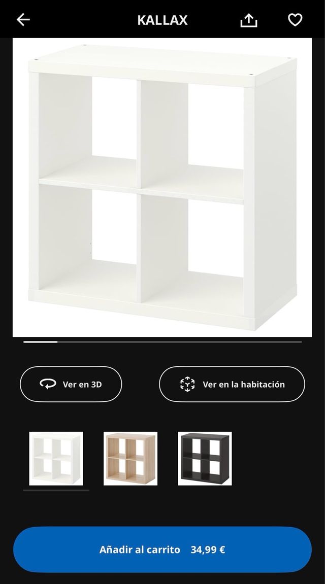 Estantería Kallax blanca