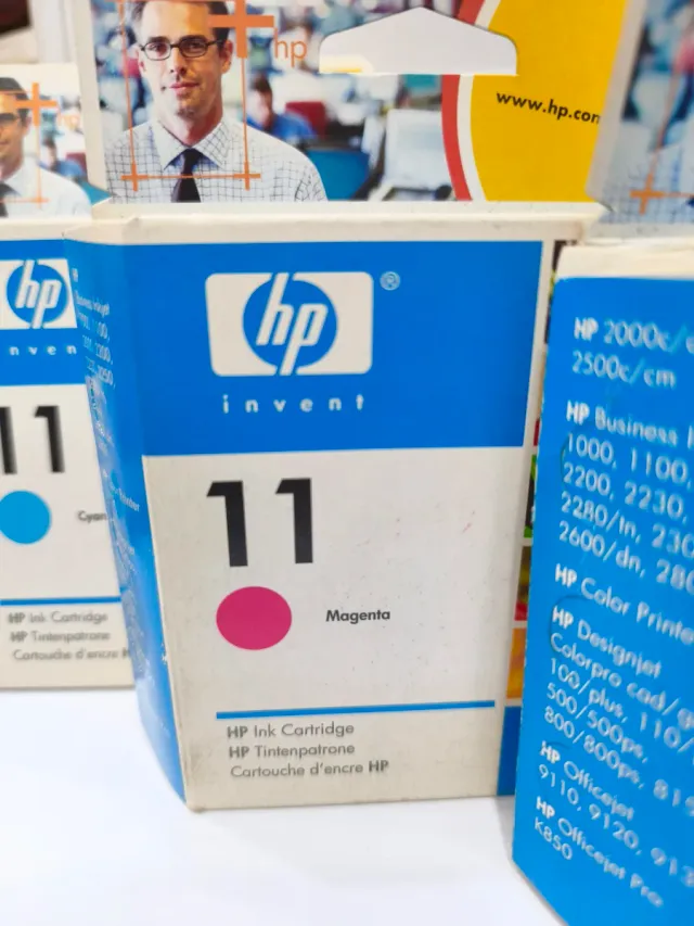 Cartuchos HP 10 y 11 (Negro, Cyan, Magenta)