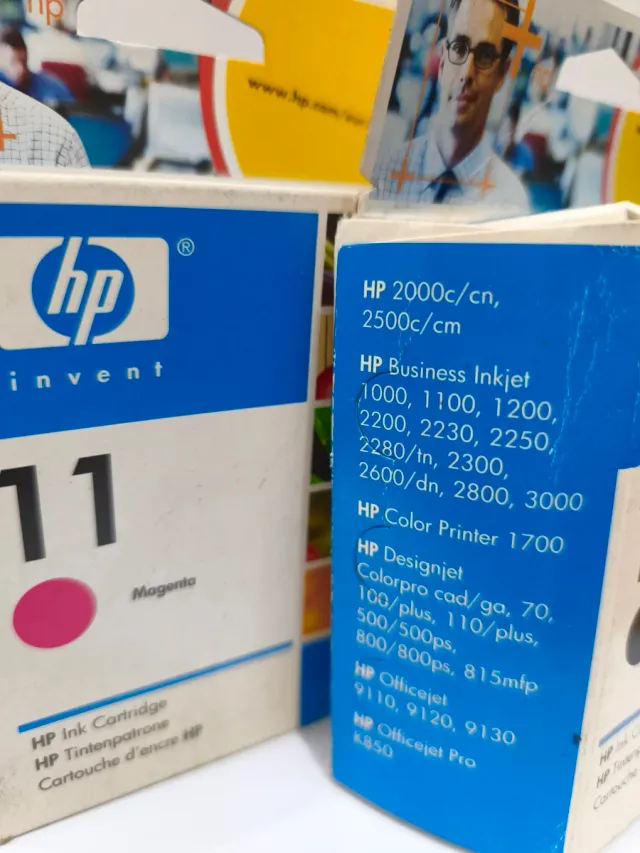 Cartuchos HP 10 y 11 (Negro, Cyan, Magenta)