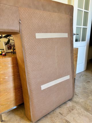 Sofá piel 3 plazas con chaiselongue