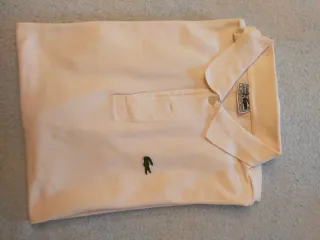 Polo Lacoste Blanco Talla 8