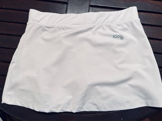 Falda de tenis/pádel blanca con rayas