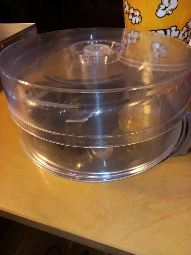 Expositor doble tartas y dulces