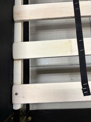 Cama Doble Capitoné Terciopelo Gris