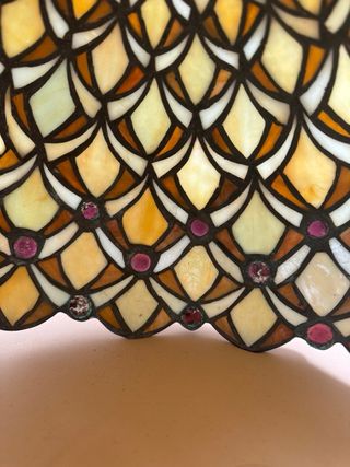 Abat-jour  Tiffany Donna Base Metallo