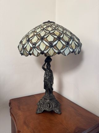 Abat-jour  Tiffany Donna Base Metallo
